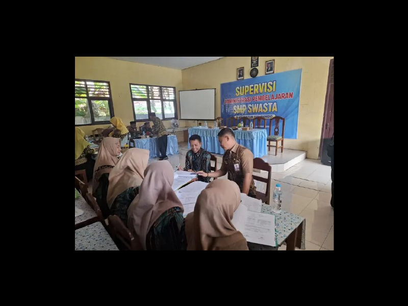 Supervisi Administrasi Semester Genap SMP Swasta Wilayah Barat